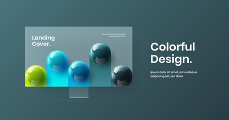 Abstract banner design vector concept. Creative computer display mockup website screen illustration.