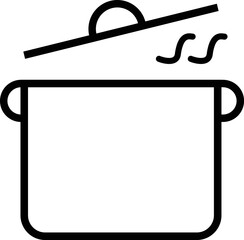 Linear Icon Kitchen Set Pan Cook