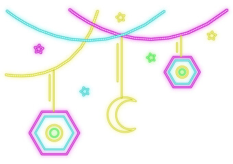 ramadan neon illustration