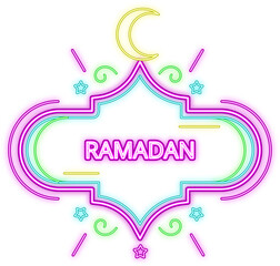 ramadan neon illustration