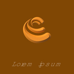 circle 3d logo vector