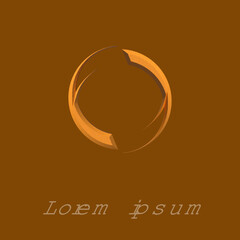 circle 3d logo vector