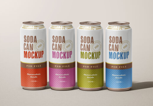 Soda Can Mockup