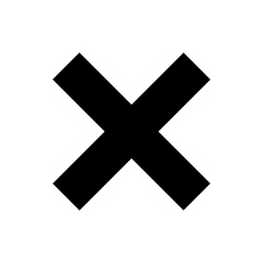 Close icon Cross X button symbol  Vector Illustration for website design ui