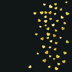 St Valentine Day Template. Handdrawn Banner For Mother. Romance Frame. Golden Retro Wallpaper. Special Concept For Present. Yellow Fashion Sparkle. Gold St Valentine Day Template.