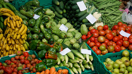 fresh products from madeiras traditional farmers market