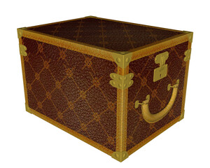 Vintage jewelry box - 3D render