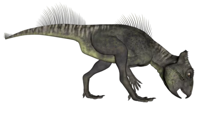 Wandcirkels aluminium Archaeoceratops dinosaur - 3D render © Elenarts