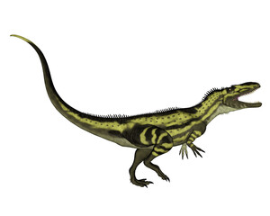 Torvosaurus dinosaurs roaring - 3D render