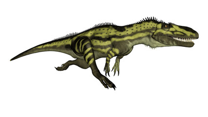 Torvosaurus dinosaurs running - 3D render