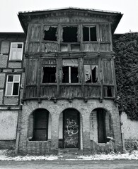 neglected monument in Toruń