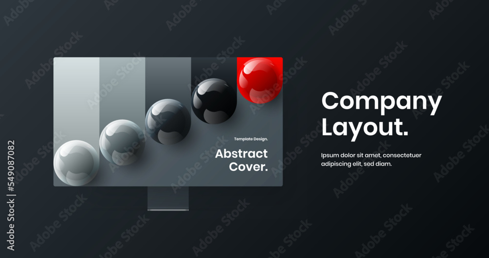 Aufkleber original computer monitor mockup site screen illustration. unique presentation design vector templat