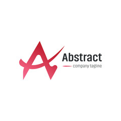 Abstract Letter ''A'' logo Design Template