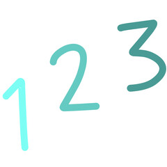 123 number 
