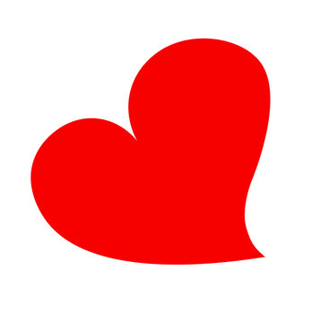 Czerwone serce ilustracja, red heart illustration