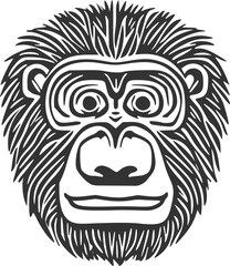 Monkey face design