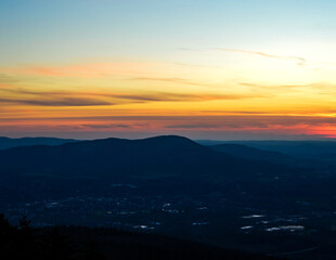 Sunset over Historic Town of Bennington Vermont
View from Bald Mountain
November 2022