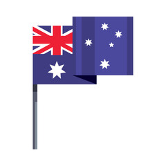 flat australian flag