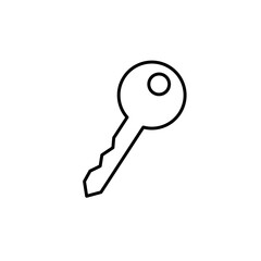 Key Icon in trendy flat style isolated on grey background. Key symbol for your web site design, logo, app, UI. Vector illustration, EPS10.