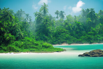 tropical island background
