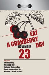 Eat A Cranberry Day