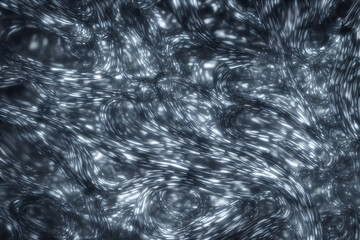 Fototapeta premium computer generated mettallic fluid 3D artwork image. shiny reflective digital illustration background paint splatter abstract.