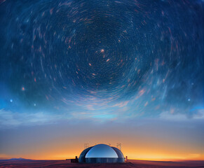 Fototapeta na wymiar Telescope view
