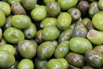 green olives traditionally grown in villages