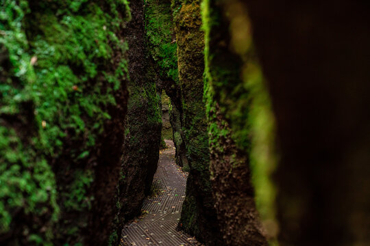 Drachenschlucht in Th&uuml;ringen. Ber&uuml;hmte Natur und Panorama in Eisenach. 