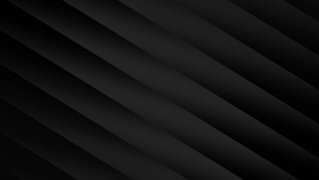 Abstract gradient black and gray waves background. Seamless looped.