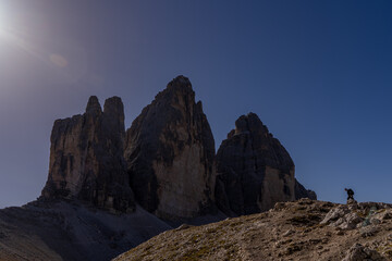 Tre Cime de Lavaredo, Dolomity, Włochy, Alpy, Tyrol, góry, krajobraz, pustynia, góra