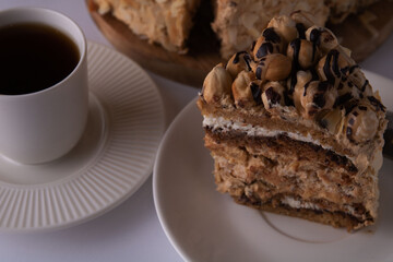 photo cup and a cut piece of cake