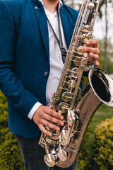 person playing the saxophone