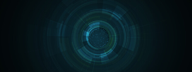 Technology data background, idea of global business solution