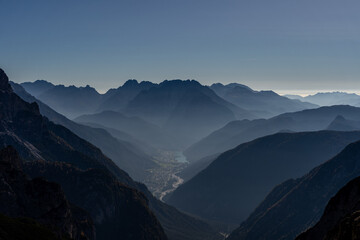 Tre Cime de Laveredo, Dolomity, Włochy, Italy, Tyrol, Alpy, góry © Danielski