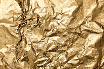 gold texture background foil crumpled golden