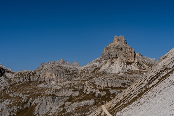 Tre Cime de Laveredo, Dolomity, Włochy, Italy, Tyrol, Alpy, góry