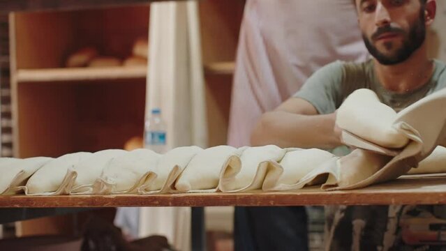 Real Life in small town, Turkey. Small business, bakery factory