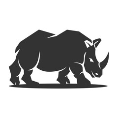Rhino logo template Icon Illustration Brand Identity isolated