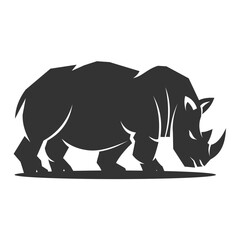 Rhino logo template Icon Illustration Brand Identity isolated