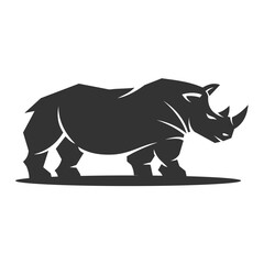 Rhino logo template Icon Illustration Brand Identity isolated