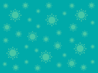 Coronavirus Blue Background
