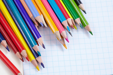 Obraz premium color pencils on the table
