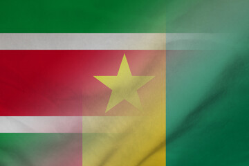Suriname and Guinea national flag international relations GIN SUR
