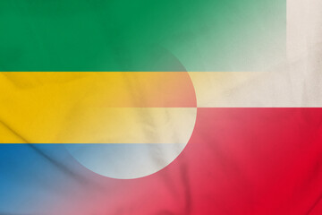 Gabon and Greenland government flag transborder negotiation GRL GAB