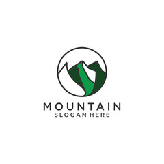 Mountain ogo vector icon design template