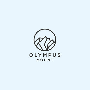 Olympus logo icon design vector 