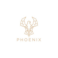 Phoenix  logo design icon template