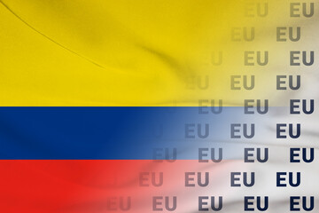 Colombia flag EU symbol union