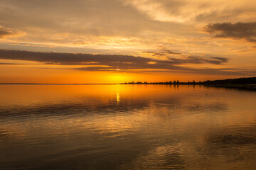 Fototapeta premium sunset over the sea